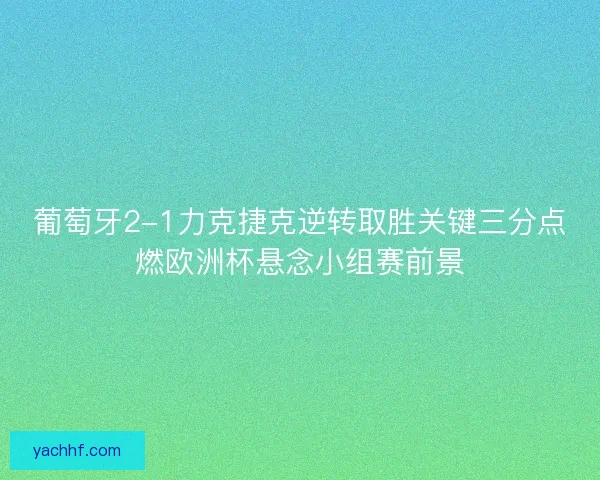 葡萄牙2-1力克捷克逆转取胜关键三分点燃欧洲杯悬念小组赛前景